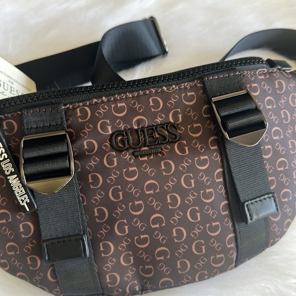 New GUESS Brown Fanny Pack /Belt Bag - Picture 2 of 5